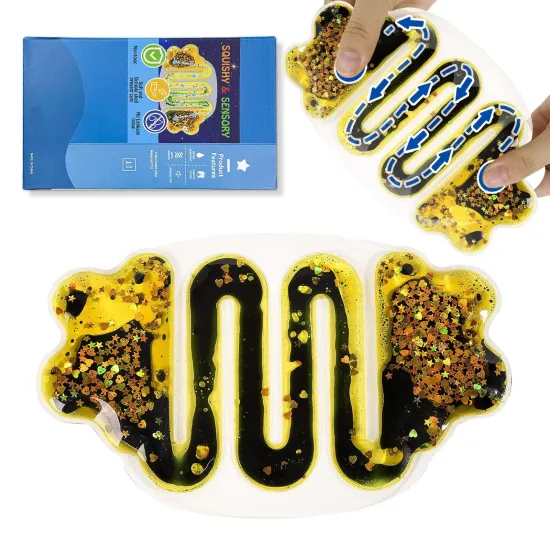 Decompression Toy: Non-Toxic Pressure Relief Squeeze Tube for Adults and Children - Premium Feel, Colourful Fidget Squishy