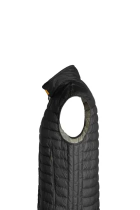 Leisure Black Warning Bomber Puffer Down Vest