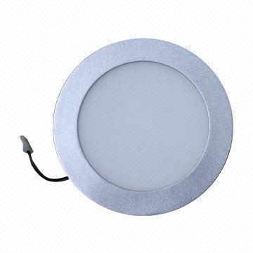 LED Downlight with 8-inch, 12W Power, Silver/White Frame, 12mm Thickness with CE, RoHS, TUV, UL Mark