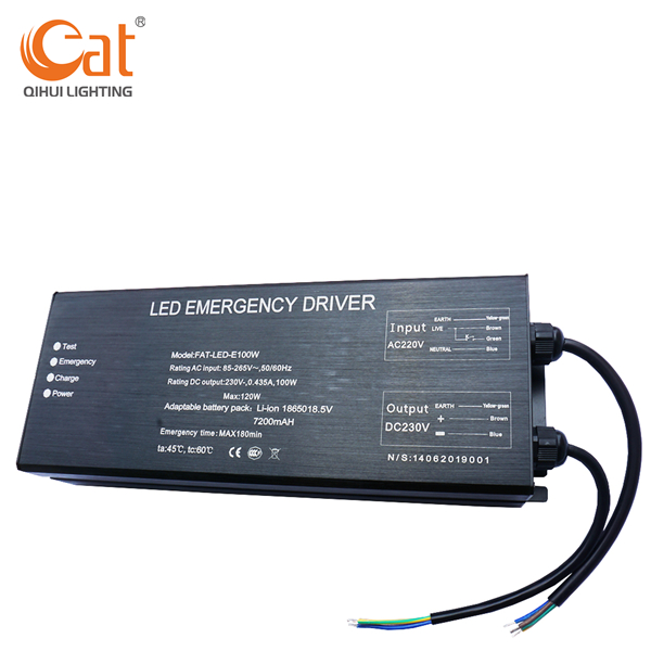 Conducteur d'urgence LED personnalisé 100W