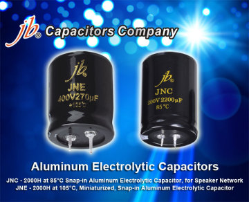 JNE - 2000H at 105°C, Miniaturized, Snap-in Aluminum Electrolytic Capacitor