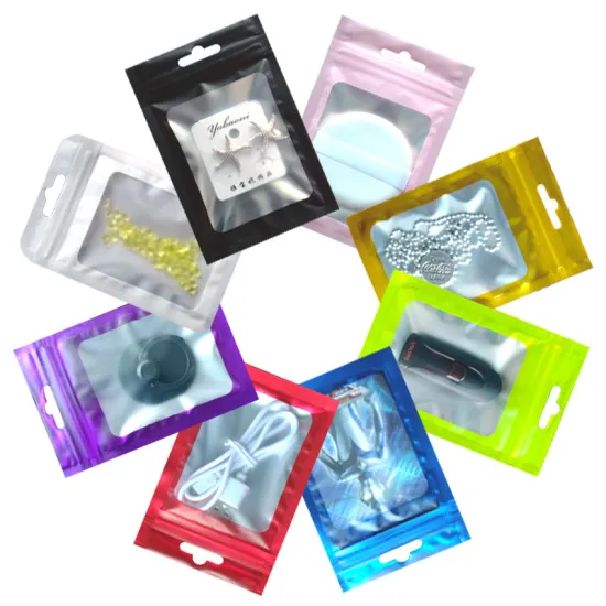 Resealable Zip Lock Bag Nail Accessories Packaging for Small Business