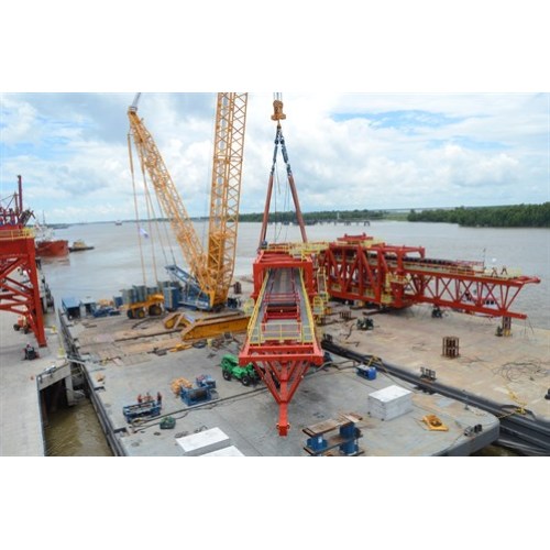 80T Heila Electrohydraulic Driven Lattice Offshore Crane China