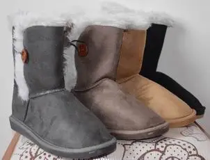 Fashion Design And Side Binding Ladies Snow Boots