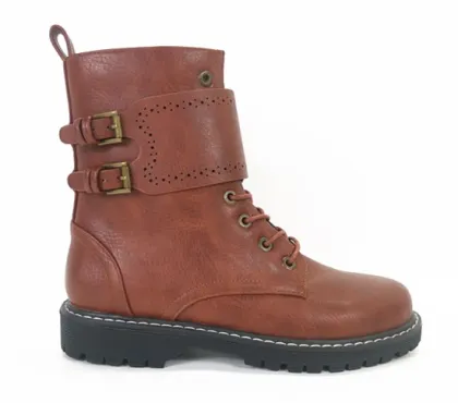 Women's Mid Calf Height  Military Combat Boots