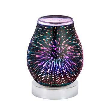 Star Burst Design 3D Aroma Electric Wax Warmer with LED 7-Colour Lights