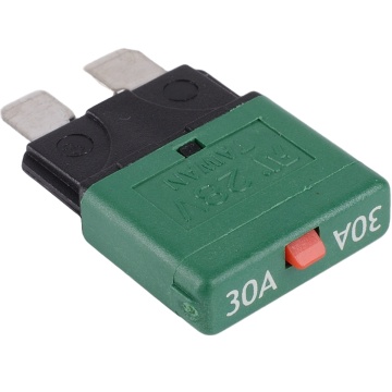 Bajutu: 30amp 28V DC Manual Reset Mini Atm Blade Gaya Litar Butir Litar Jejak Pelindung Litar untuk Kapal Treler Automotif