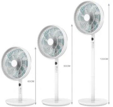 2023 Luxury Smart 16-inch Wi-Fi Connected Stand Fan with LED Display and Remote Control