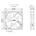 Hot Sale 12025 Dc Axial Cooling Fan