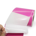 Blanco roze kleur thermisch label sticker roll