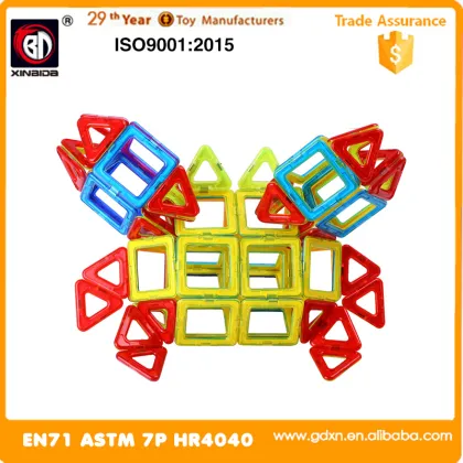 Hot sell educational toys playmags magnetic block 71 PCS