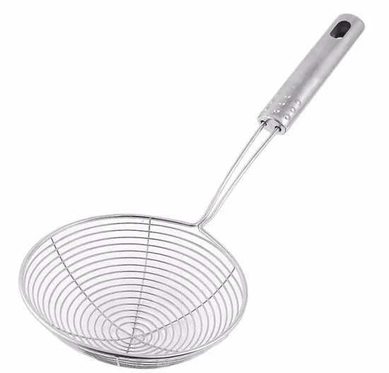 Stainless Steel Wire Skimmer Mesh Colander Strainer