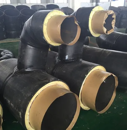 polyurethane insulation pipeline tee pipe fitting