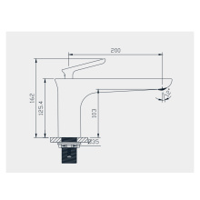 single handle bathroom faucet One Hole Faucet Bathroom Brass Supplier