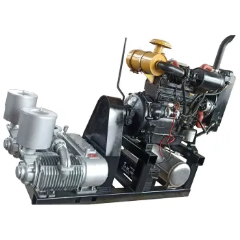 Diesel Engine Bulk Compressor for Cement Trailer - 14m³/min