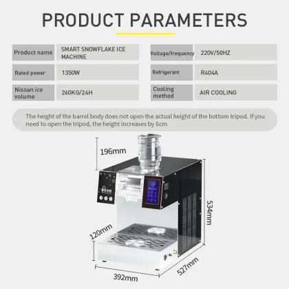 Korean Commercial Quick Ice Maker Milk Snow Ice Shaving Machine