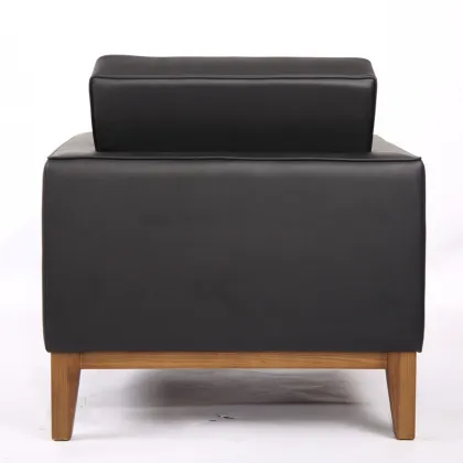 Knoll Style Wood Frame Fabric Single Sofa
