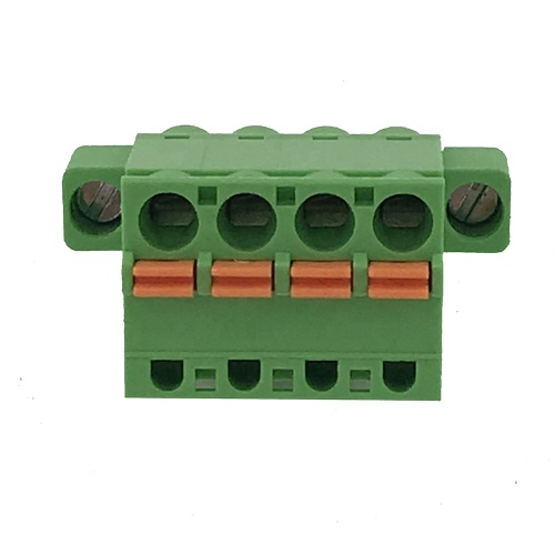 4pin female push button spring terminal block