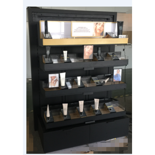 Holz Tiered Display Kosmetik Ladentheke Vitrine