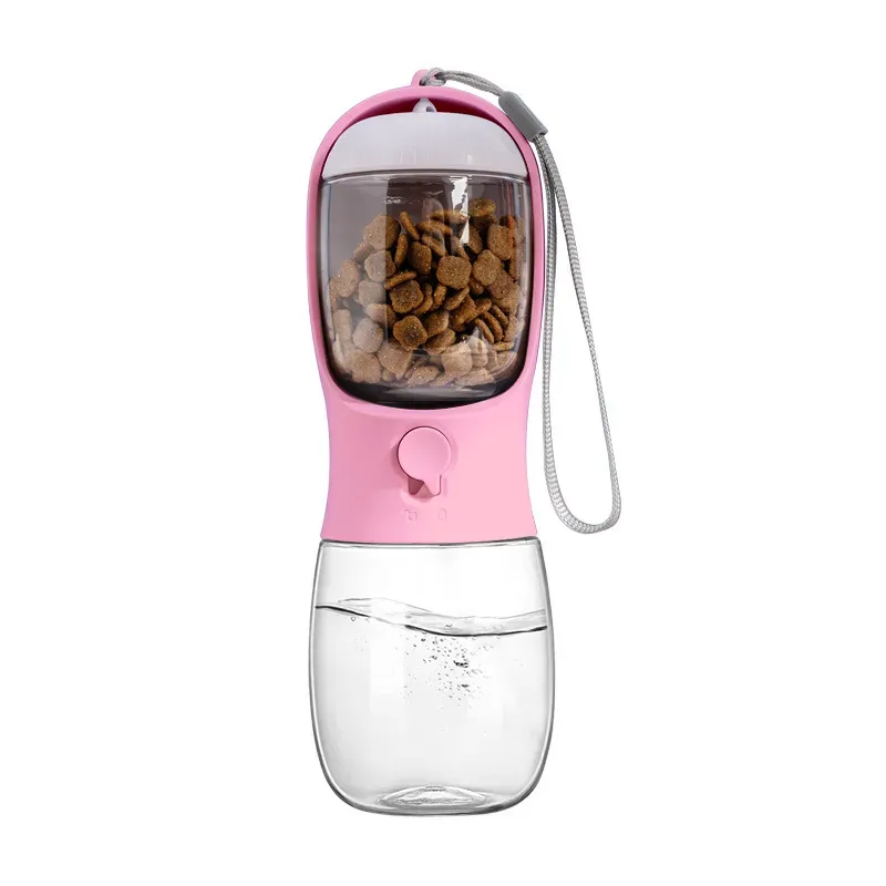 Portable 2-in-1 Leak Proof Dog Bowl Water Bottle for Traveling