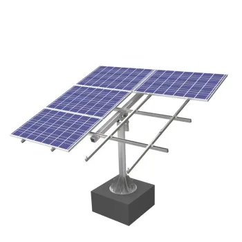 Hot-Dip Galvanized Steel Solar Ground Mounting Single Pile Racking System