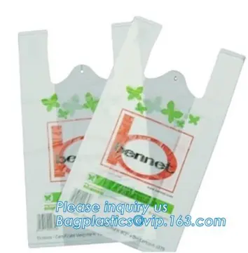 T-shirt Handle Compostable Biodegradable Kitchen Food Waste Caddy Bin Liner, garbagekitchen tidy trash waste plastic garbage bag