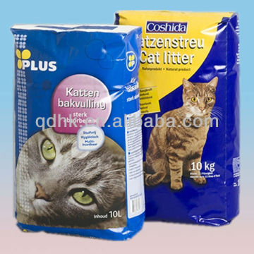 square bottom plastic bag/Stand up bag/dry food bag for cats