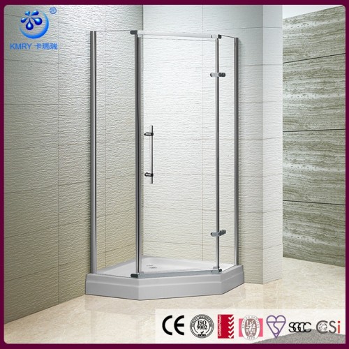 Diamond-shape Stainless Steel Cheap Shower Door (KK3127)