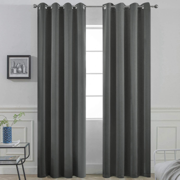 Dark Grey Blackout Curtains