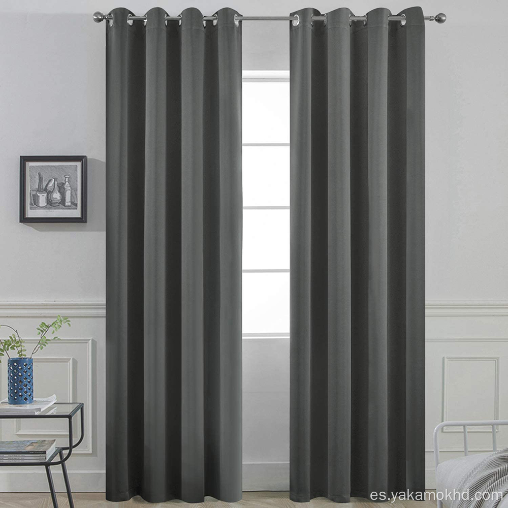 Cortinas opacas gris oscuro