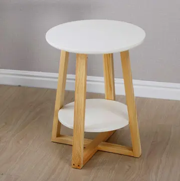 Coffee Table Wooden Living Room Simple Round Design