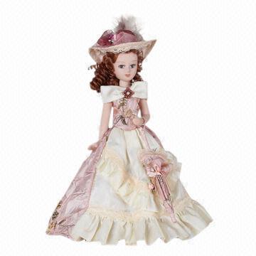 7.5-inch Porcelain Vintage Victorian Doll