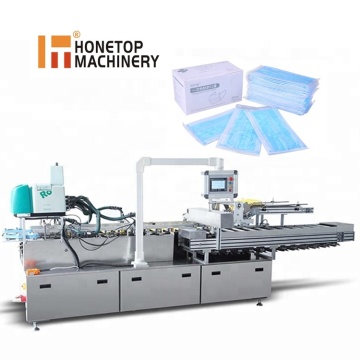 Horizontal Automatic Cartoning Machines for FaceMask Filling and Sealing - Made in China