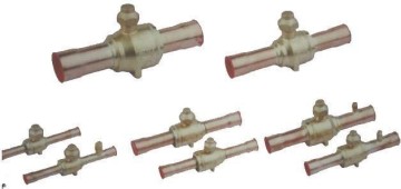3meluck Refrigeration ball valve brass refrigertion charge port