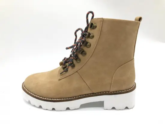 Women's Round Toe Work Combat Boots