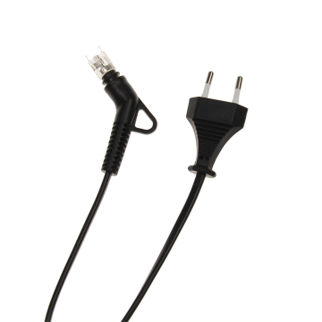 2 pin Euro Plug swivel Cord untuk pelurus rambut - 360 darjah kabel besi rambut putaran