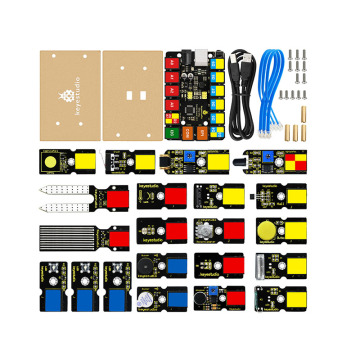 Keyestudio Starter Kit for Arduino: Controllers, Sensors, USB Cables, and PDF Guide