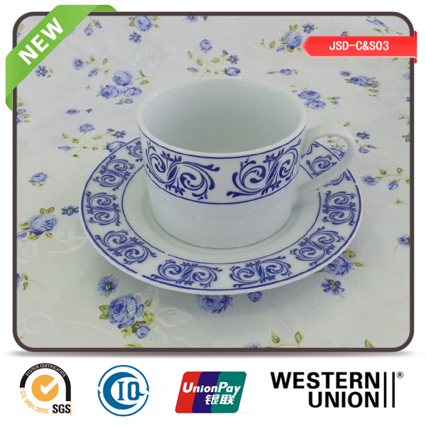 Ceramic 220cc Cup and Saucer for Daily Use