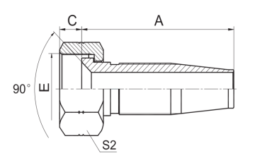 SAE Female 90 Cone Seat Hydraulic Fittings