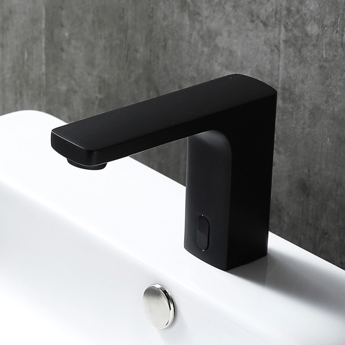 Induction type minimalist hot and cold basin faucet