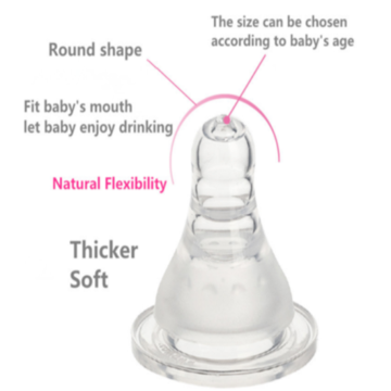 Tétine en silicone pour bébé Tétine pour nourrisson standard M