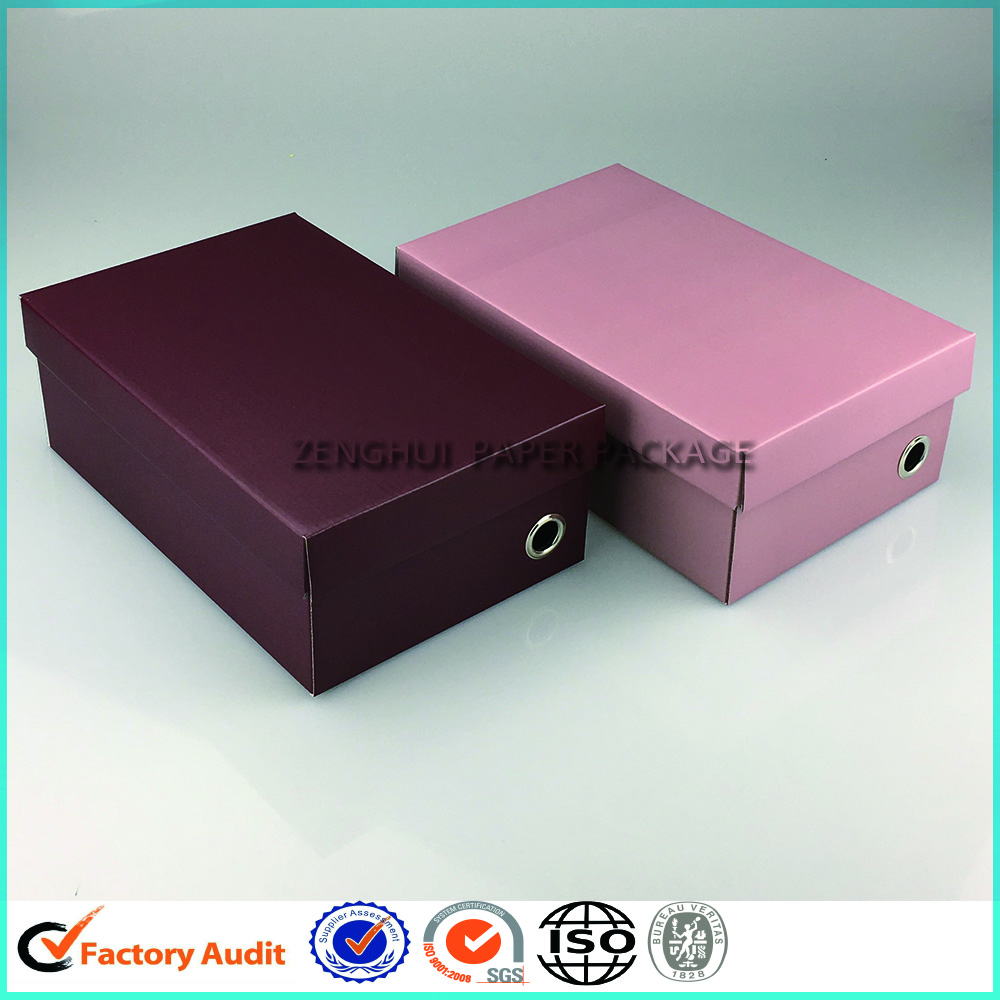 Flat Pack Corrugated Shoe Box Packaging