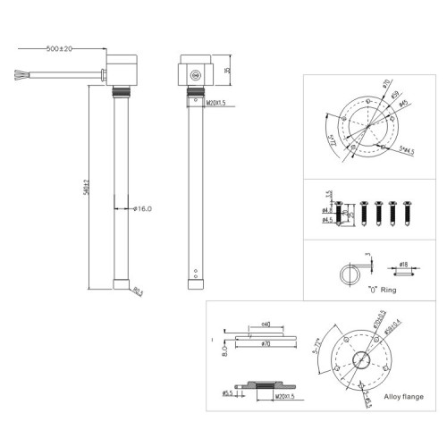 Capacitance Fuel level sensor for trucks