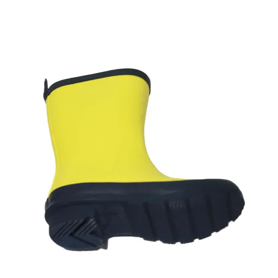 Yellow Kids Rubber Rain Boots