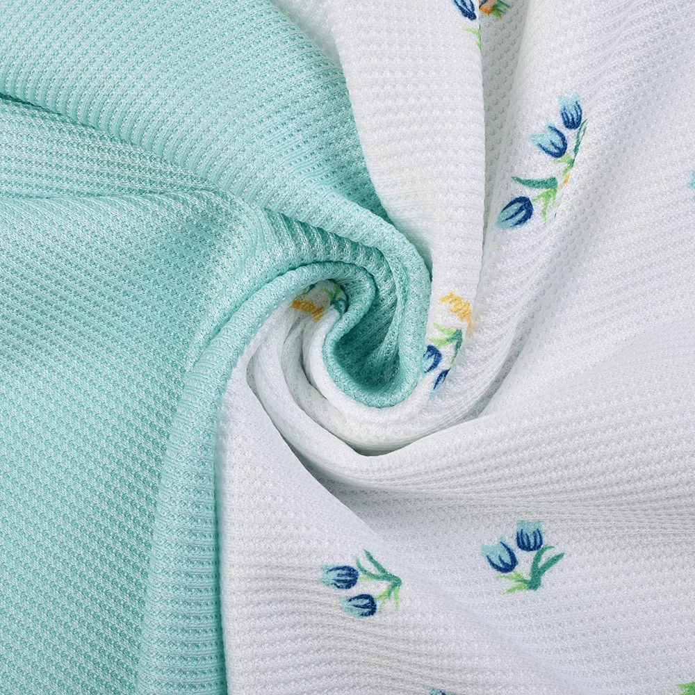 ผ้าวาฟเฟิล DTY พรีเมี่ยม 120d/144f สำหรับชุดนอนที่สวมใส่สบาย