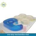 Conjunto de fitas de papelaria 5pcs com dispensador de fita 1pc