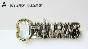 Zinc Alloy Paris souvenir bottle opener