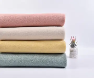Polyester Feathered fleece fabric