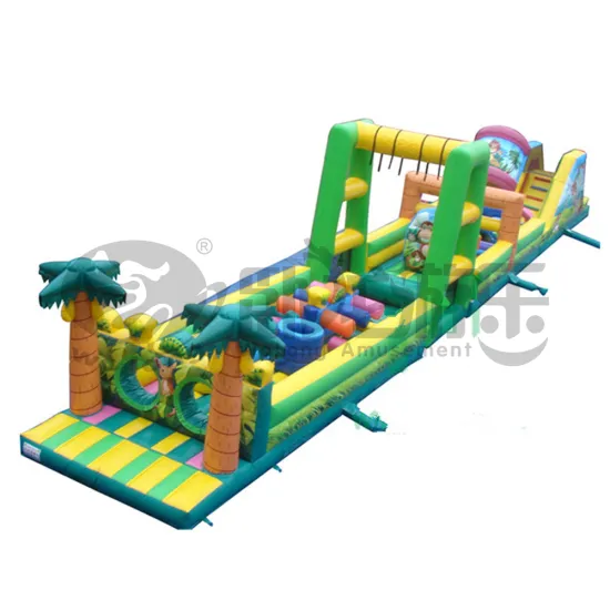 Cute Style PVC extreme inflatable obstacle course