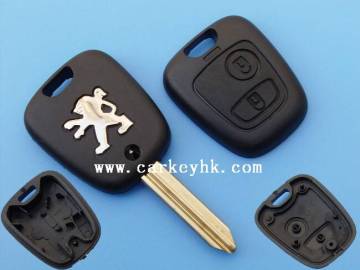 Hot Sale Peugeot 2 buttons remote key shell (X type) for car toy